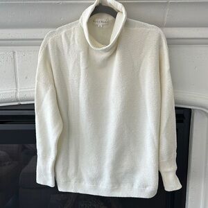 Chelsea & Theodore Cream Turtleneck Sweater